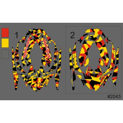 Наклейки на Гидроцикл SeaDoo BRP Spark #2043