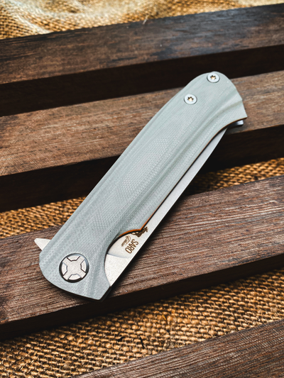 Складной нож Чиж NEXT сталь AUS10, рукоять G10, цвет NardoGrey
