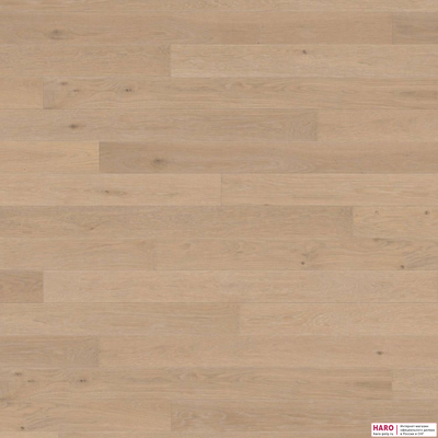 Паркетная доска Haro Дуб Кремово-Белый Маркант 535538 1-пол масло