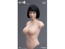 Женская голова (скульпт) со стрижкой каре и подвижными глазами - 1/6 scale Asian Female Head Sculpt with Movable Eyes (YMT106G) - YMTOYS