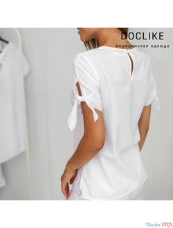 БЛУЗА DOCLIKE DL417 Белая