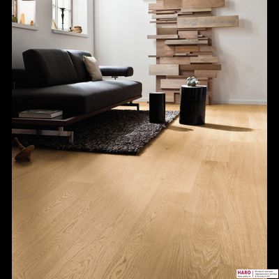 Паркетная доска Haro Дуб Выбеленный Браш 527332