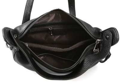 (АРТИКУЛ: 7782/22) СУМКА ЖЕНСКАЯ НЕБОЛЬШАЯ, НАТУРАЛЬНАЯ КОЖА, ЧЕРНАЯ, РЕМЕНЬ ЧЕРЕЗ ПЛЕЧО