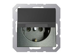 Jung EP1420KLAN ECO profi, Розетка, с крышкой, антрацит