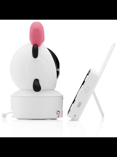 WiFi Видеоняня Ramili Baby RV700PANDA Пандочка, Малышарики, с креплением, 1 моторизированная видеокамера + монитор, 2К, с DVR