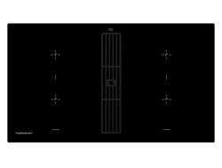 Индукционная варочная панель с вытяжкой Kuppersbusch KMI 9850.0 SR Black Velvet