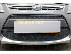 Защита радиатора Lifan X50 2015- (2 части) black