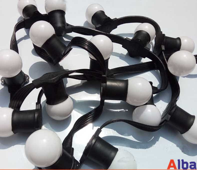 Белт-лайт метражом 2-жильный, 20 см, черный