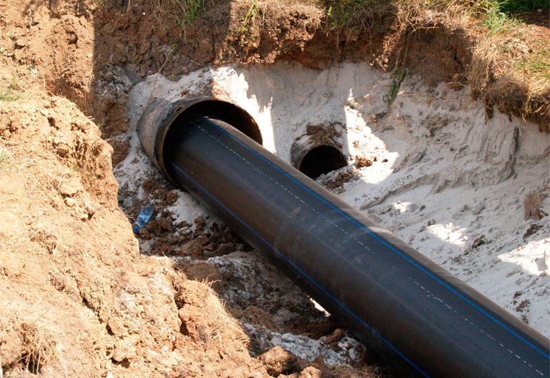 Замена участка водопровода