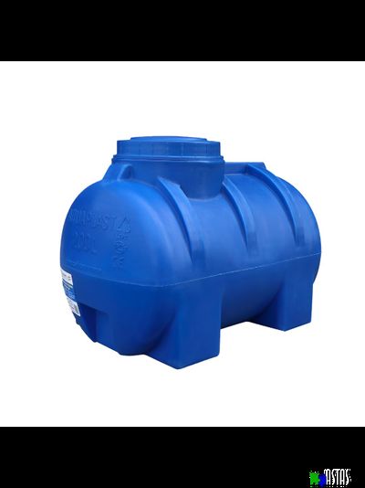 Емкость 200 литров горизонтальная  синяя