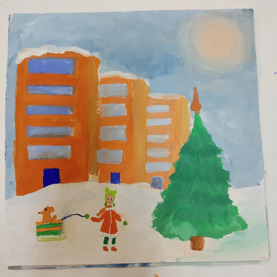 Тема: "Пейзаж в квадрате. Классическая триада".
Цветоведение 