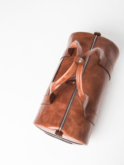 Кожаная дорожная сумка Faenza Premium cognac (арт. 
4033-03)