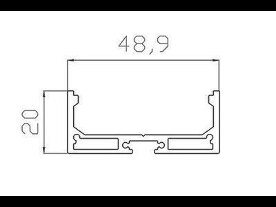 Алюминиевый профиль 4L-4920-S ANOD