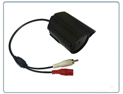 MIC-05B Уличный микрофон с защитой IP67 для систем видеонаблюдения (-25° - +80°) (цвет корпуса чёрный)