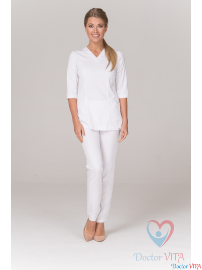 Брюки DR.SUPER "Stars" белые