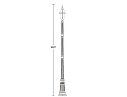 Садово-парковый светильник  Florida