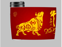 Термокружка с символикой "Быка" №10