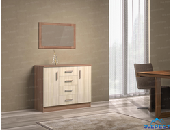 КОМОД "К1000-2Д" 1000*830*440 (Ясень шимо темный/ясень шимо светлый)