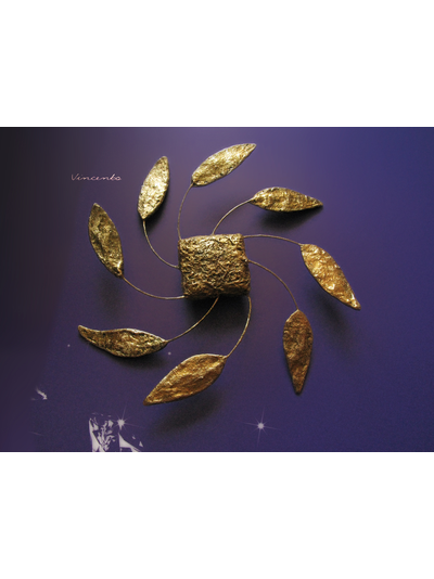 Золотая брошь "Артефакты Атлантиды. Цветок Солнца"