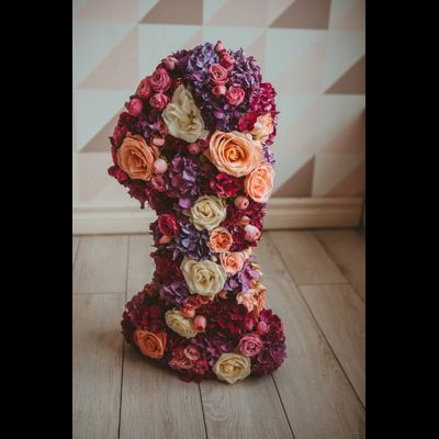 Оформление детского годовасия в стиле "Flowers party" "№ 1460