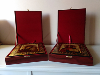 Венчальная пара. Образ Спасителя. Образ Пресвятой Божией Матери “Казанская”.