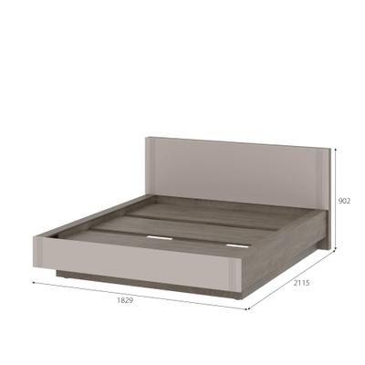 Одетта кровать 1,6х2,0 КР1 Дуб Эндгрей / Меланж