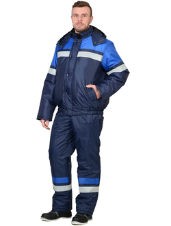 Костюм утепленный -ОРБИТА куртка ,п/к (т. синий)