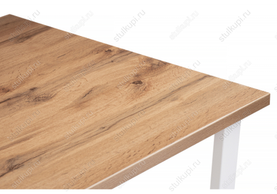 Стол Лота Лофт 120 25 мм дуб вотан / белый матовый