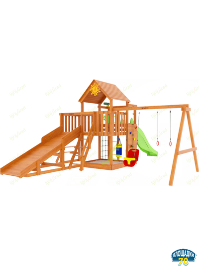 Детская площадка IgraGrad Крафт Pro 3 с зимней горкой