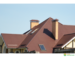 Металлочерепица Супермонтеррей RAL8017 (Шоколадно-коричневый) ПЭ 0,4мм