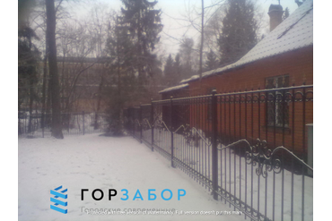 Кованый забор для частного дома