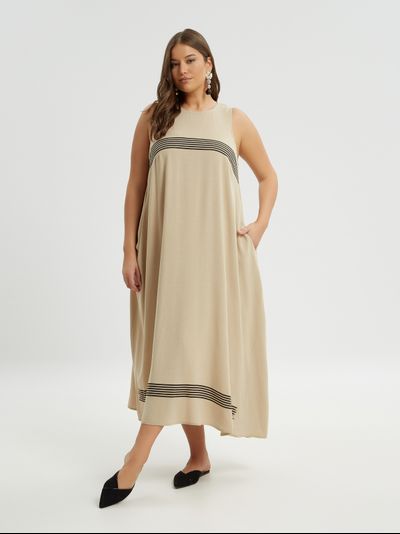 Классические женские брюки с люрексом для полных женщин