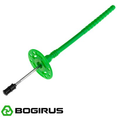 Дюбель для теплоизоляции BOGIRUS NT 10х200 мм с металлическим гвоздем и термоголовкой (400 штук)