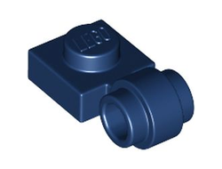 Plate, Modified 1 x 1 with Light Attachment - Thick Ring, Dark Blue (4081b / 6328107)