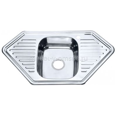 ШММ13 Мойка врезная угловая "PREMIAL PL9550B" . Размер: 950х500.