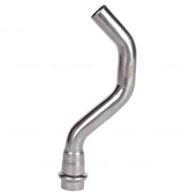 Обвод ROMMER однораструбный НПр, 15 из нержавеющей стали прессовой