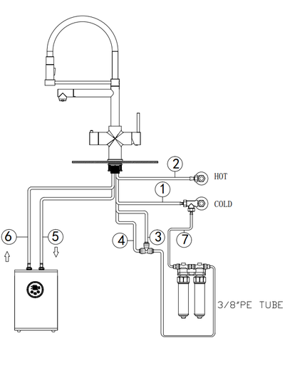 Система мгновенного кипячения воды 4в1 AQUAHOT TURIN Chrome (хром)