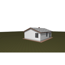 Одноэтажный дом с тремя спальнями 90м² (S73)