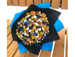 Букет "Пижон" (синее оформление)