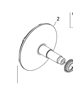Фланец (щека/шкив) ведущего вариатора оригинал BRP 417223286/417223534 для BRP LYNX/Ski-Doo