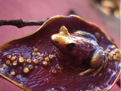 "Песнь Принцессы Вишнёвого Лотоса", фэнтези-брошь в восточном стиле