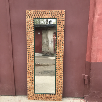 зеркало в раме, декор из дерева, зеркало для дома, зеркало лофт, зеркало для дачи, ростовое зеркало