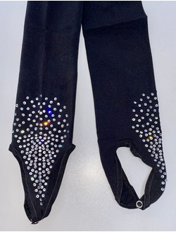 Колготки со штрипками и Стразами с эффектом 3D.