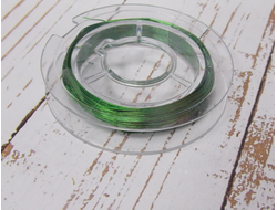 Проволока для бисера 0.4 мм 10 м цвет зеленый