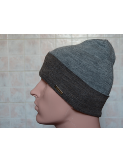 шапка с отворотом Vizio мужская вязаная двухсторонняя шапка с отворотом