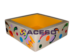 "Сухой бассейн" (квадратный с аппликацией) - Космос бежевая основа