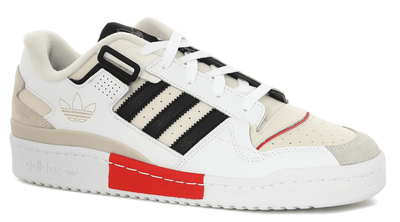Adidas Forum Low Exhibit White (Белые с черным) сбоку