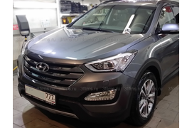 Защита ЛКП Hyundai Santa Fe антигравийной полиуретановой пленкой