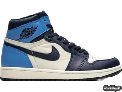NIKE AIR JORDAN 1 Obsidian С ШЕРСТЬЮ (35-45)