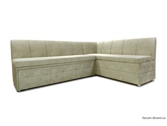 КУХОННЫЙ  уголок со спальным местом "Форум-8Д", Стандартный велюр, правый